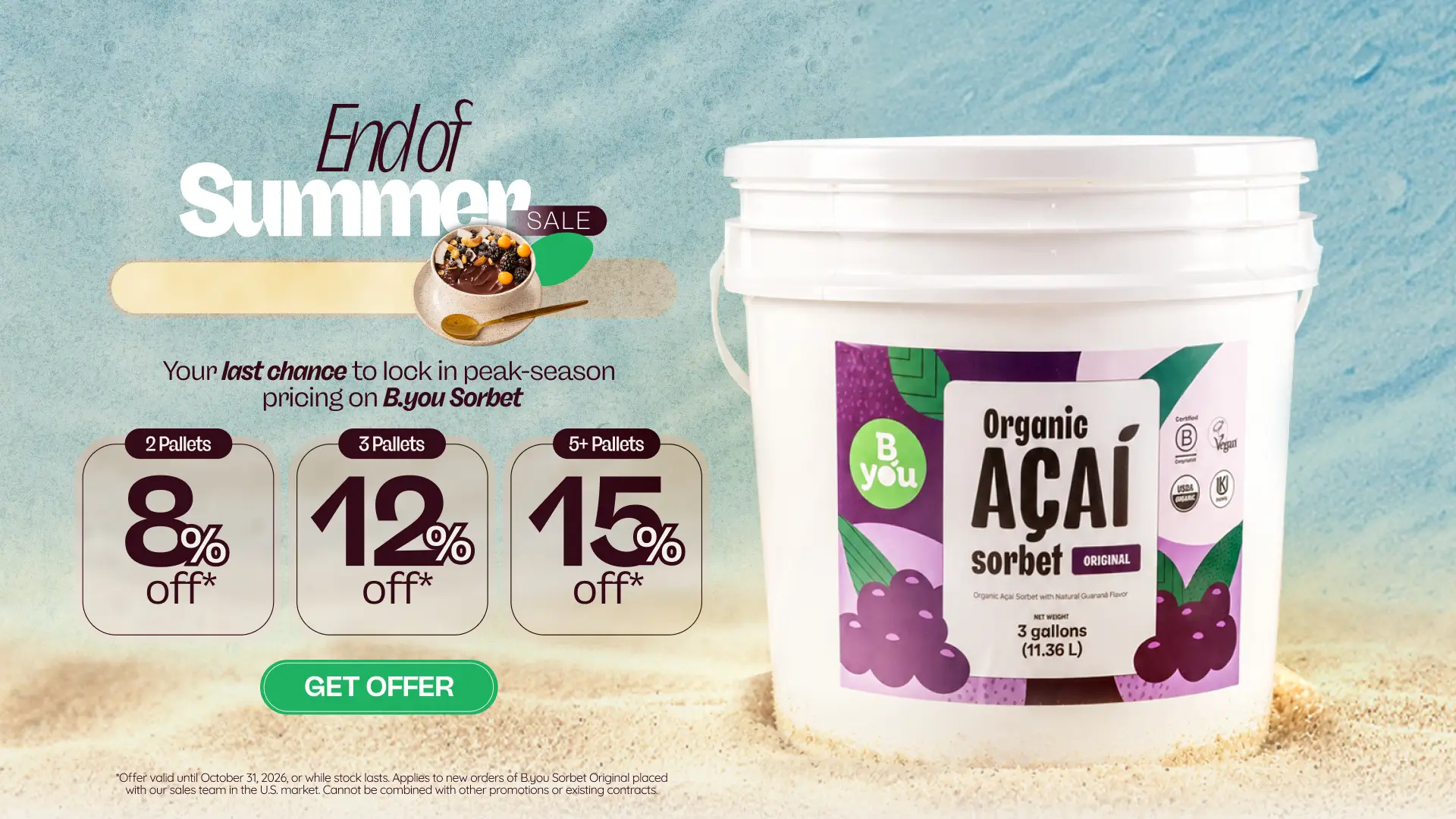 Save at least 8% off* on your next order. Talk to our team!